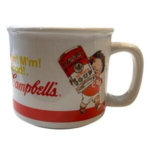 Vintage Campbells Soup Mug Kids Holding Giant Cans 2004‎ 12 oz MUGS